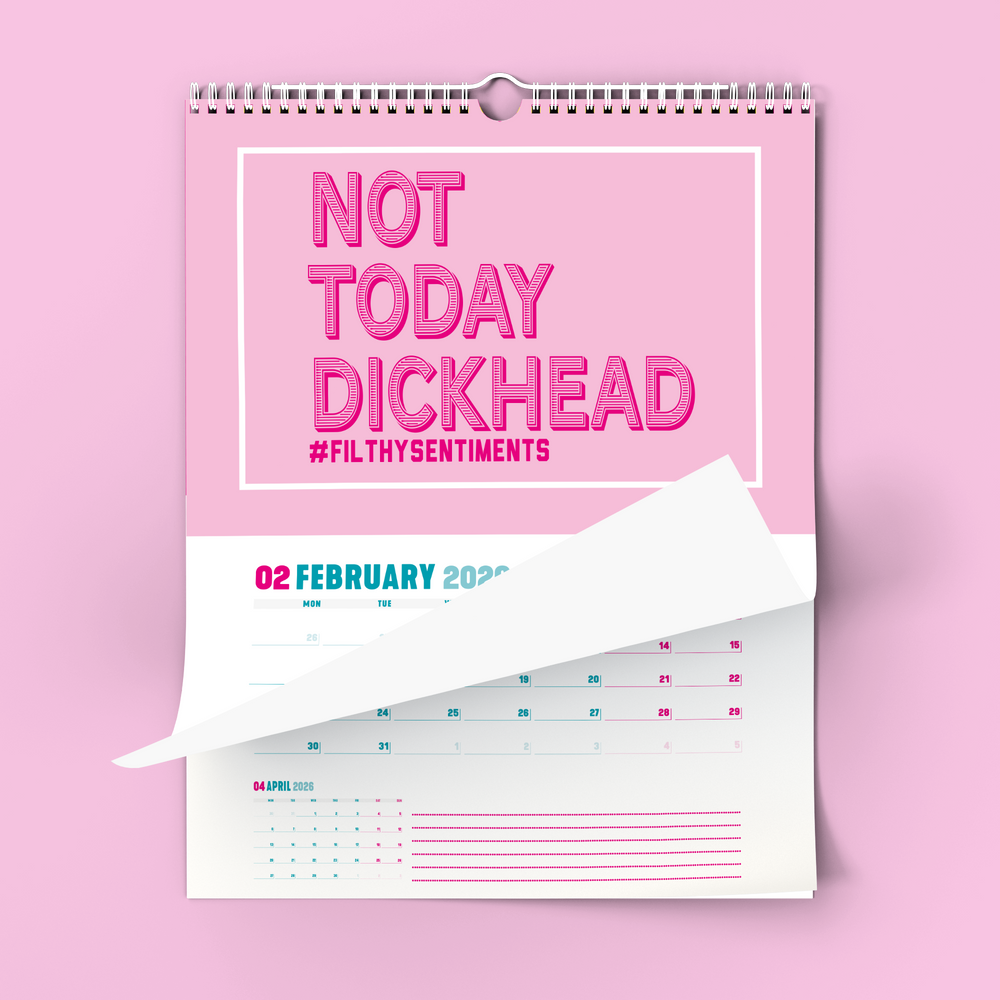 Colourful Pink 2026 Filthy Sentiments Wall Calendar #3 image